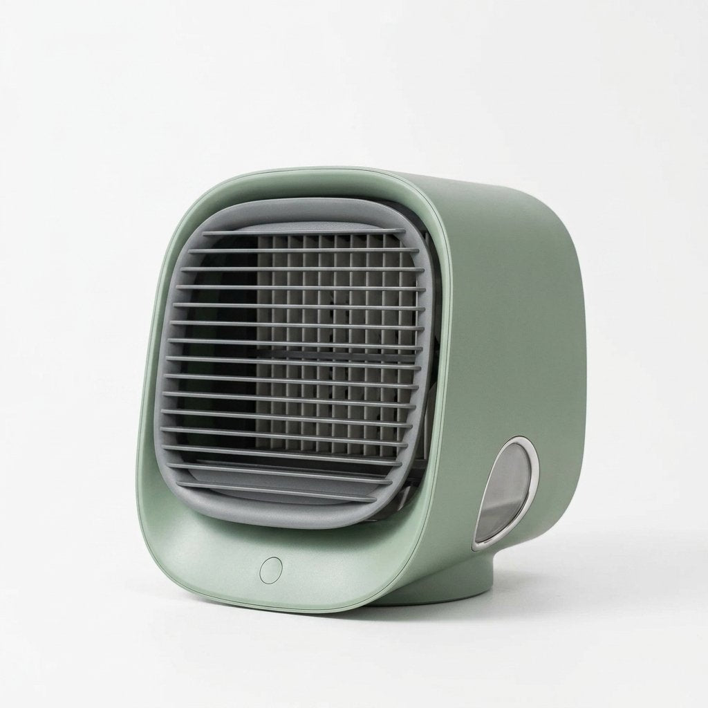 Compact Desktop Air Cooler with Water Humidification and USB Power