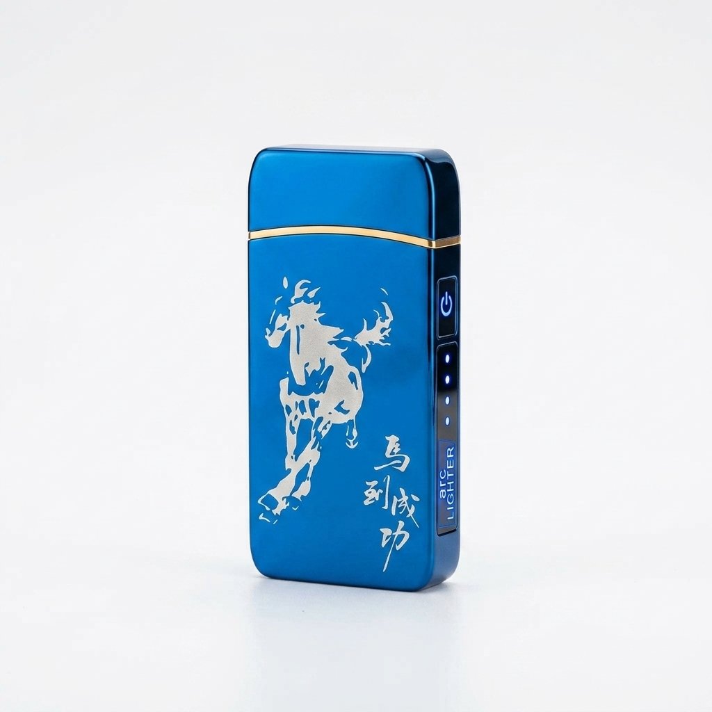 Rechargeable USB Arc Plasma Lighter with Touch Sensor and LED Battery Display