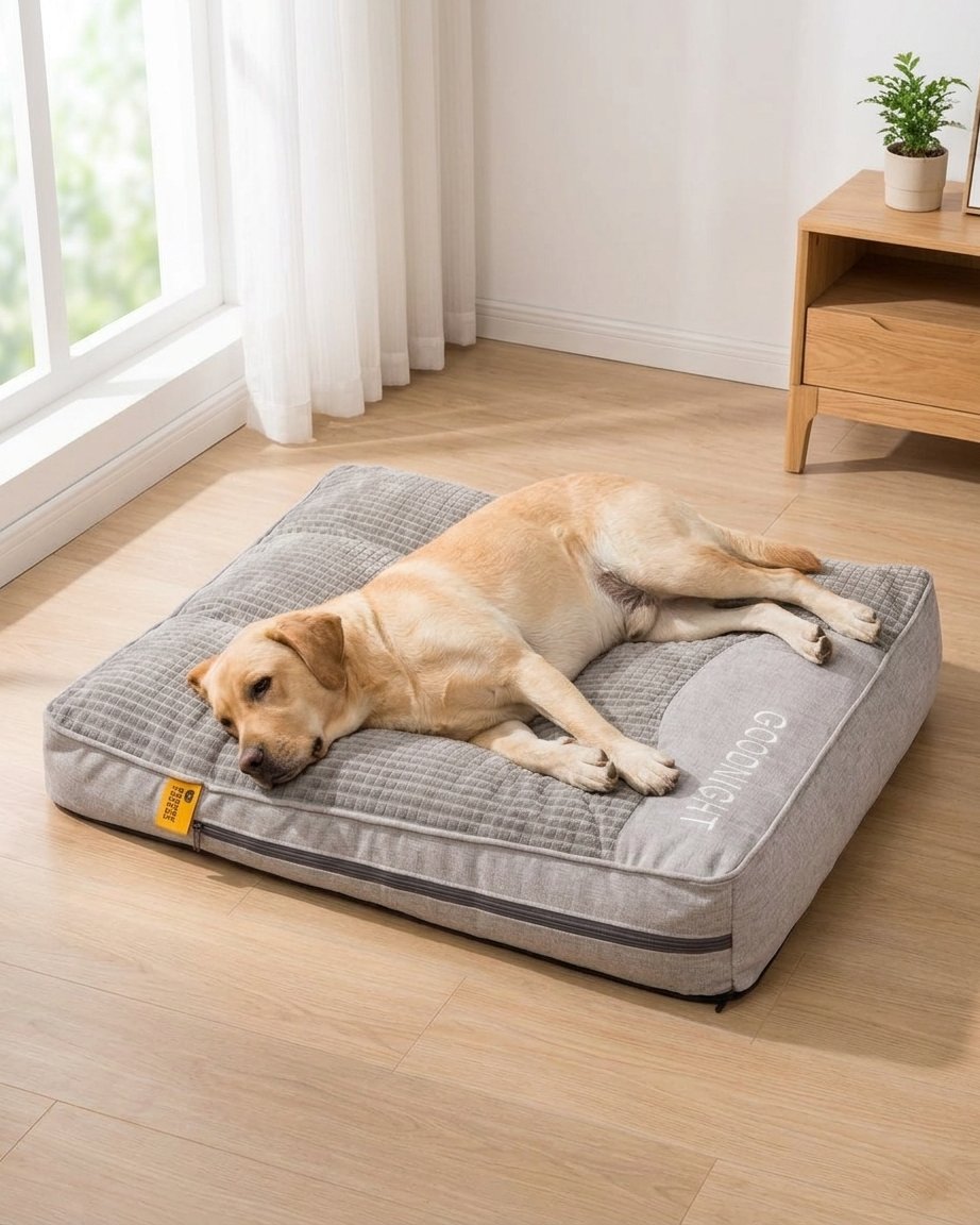 Orthopedic Dog Bed with Raised Edge for Medium and Large Dogs