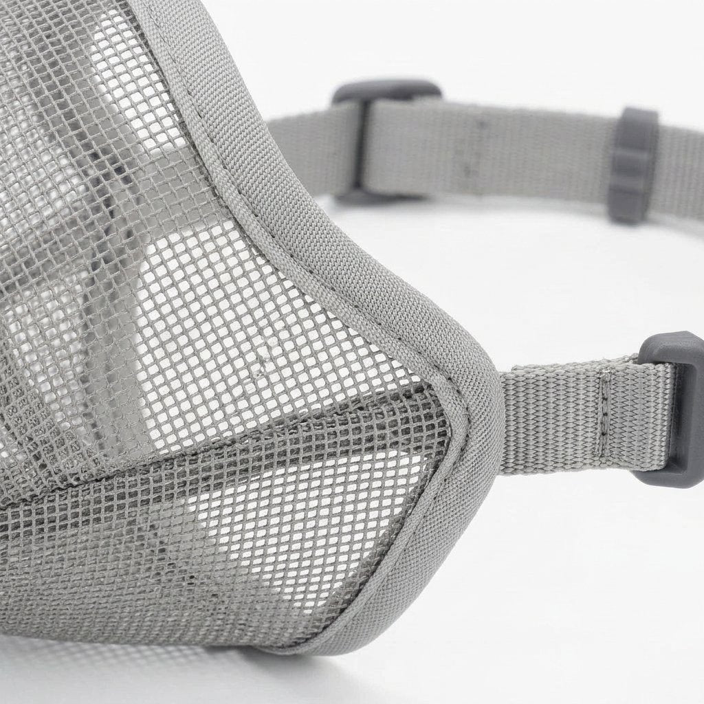 Breathable Mesh Dog Muzzle with Adjustable Straps