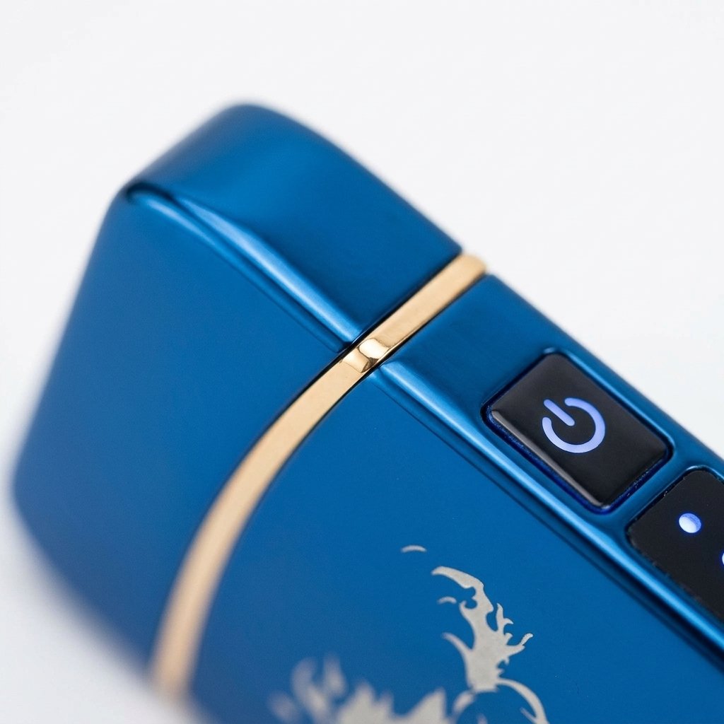 Rechargeable USB Arc Plasma Lighter with Touch Sensor and LED Battery Display