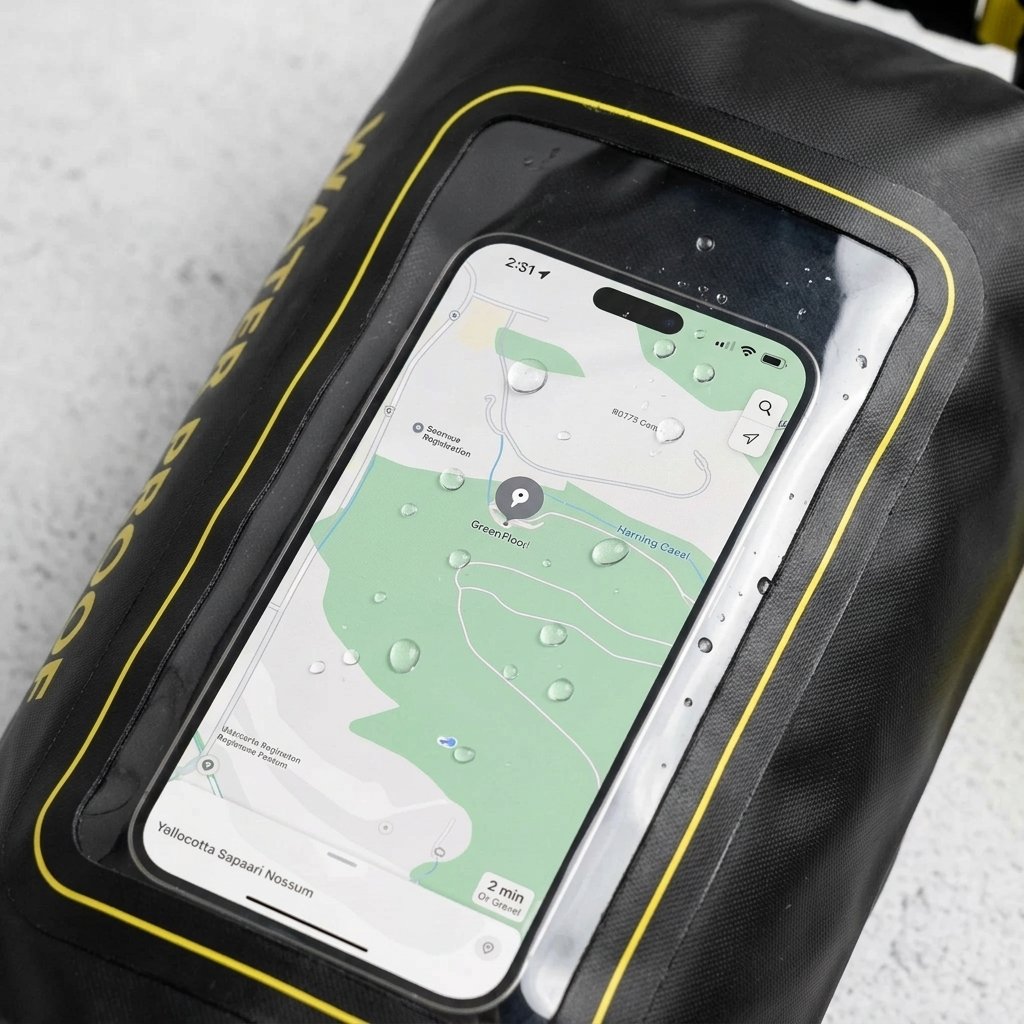 Waterproof Outdoor Dry Bag with Phone Window and Adjustable Strap – 2 L