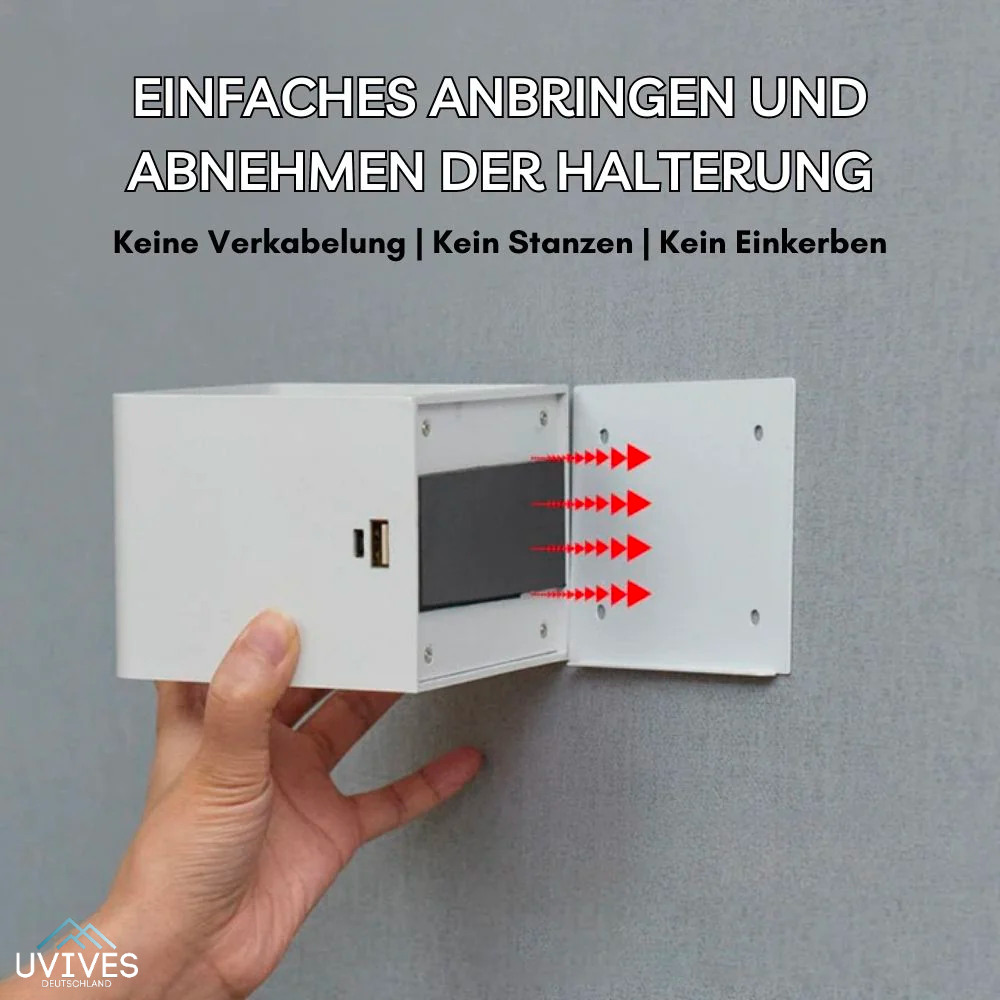 Wireless rectangular wall light with motion sensor and up and down illumination