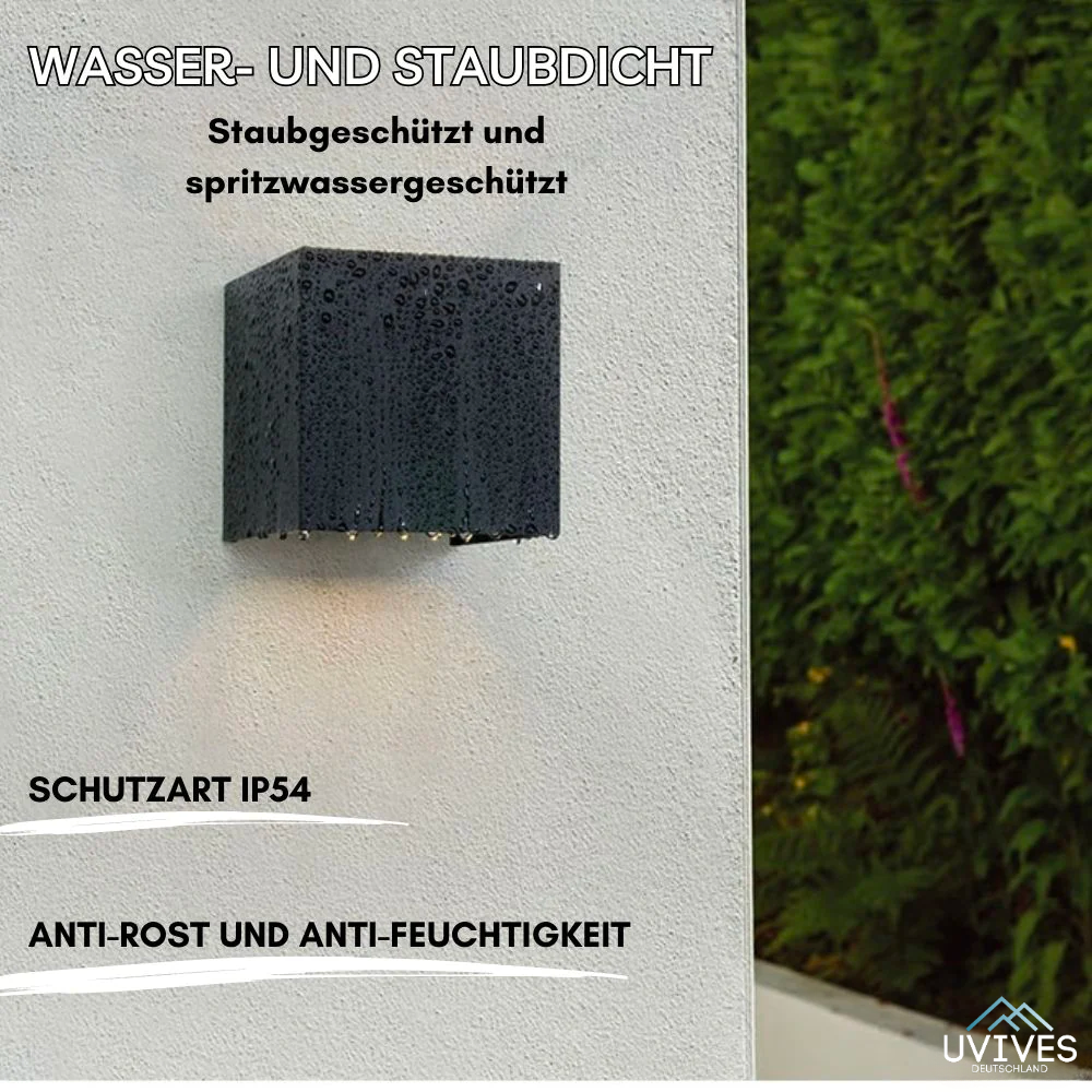 Wireless rectangular wall light with motion sensor and up and down illumination