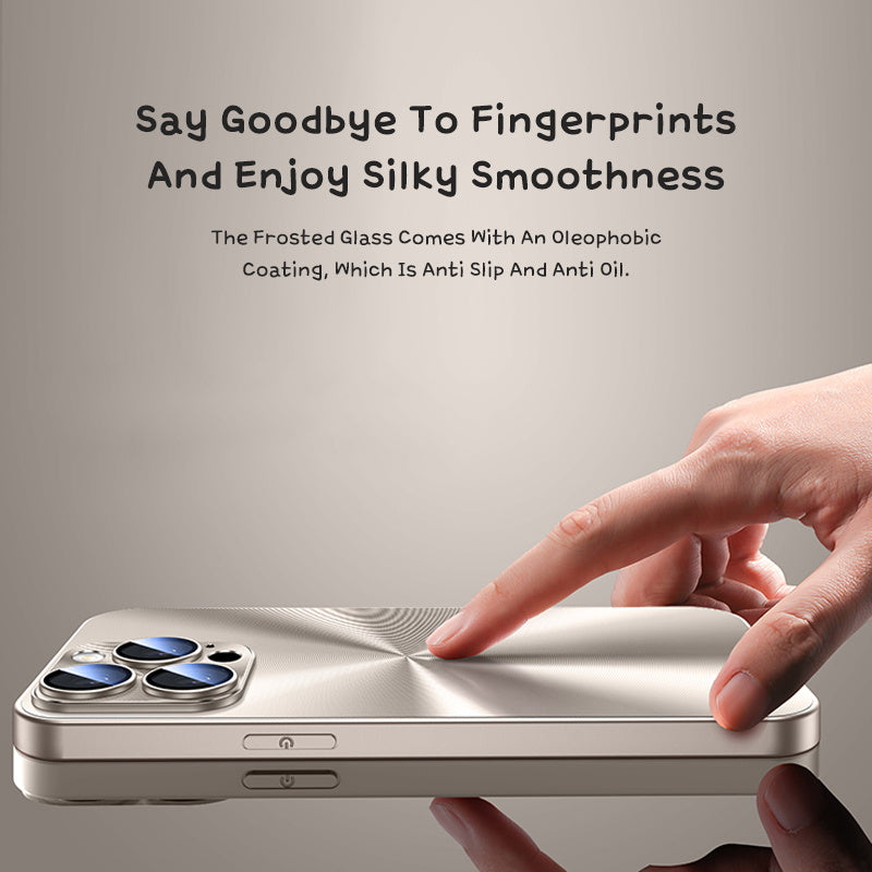 Slim silver iPhone case with rear camera cutout and side button covers