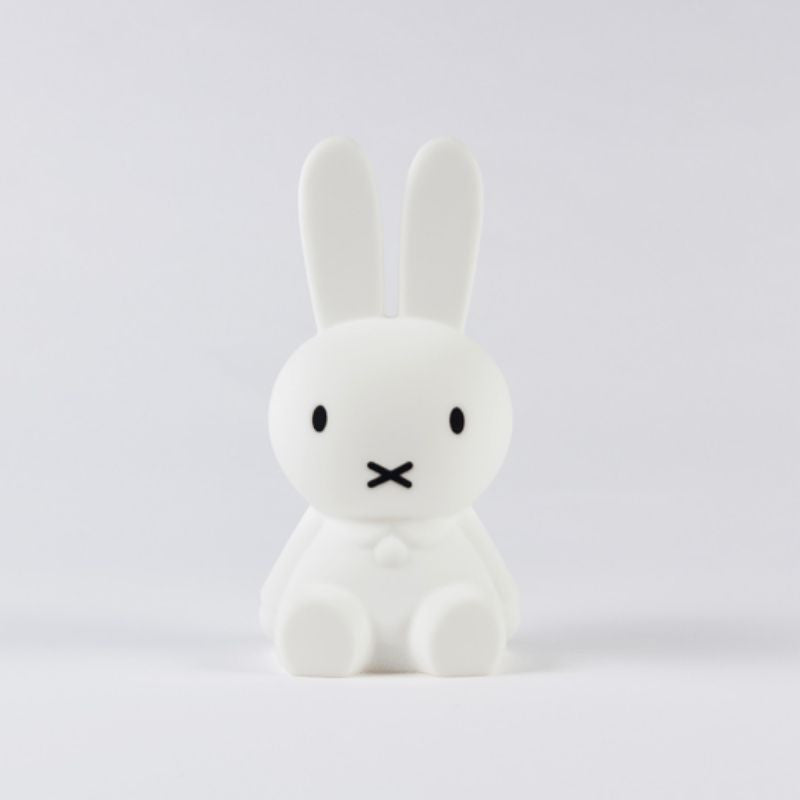 White illuminated rabbit decorative figure with long ears