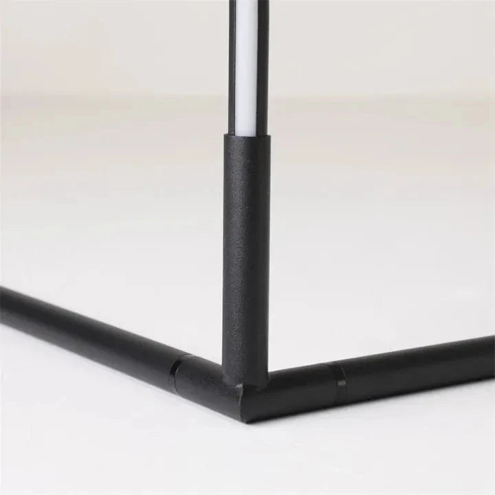 Slim vertical LED floor lamp with freestanding base