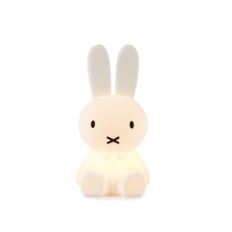 White illuminated rabbit decorative figure with long ears