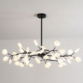 Branch pendant chandelier with multiple oval light shades