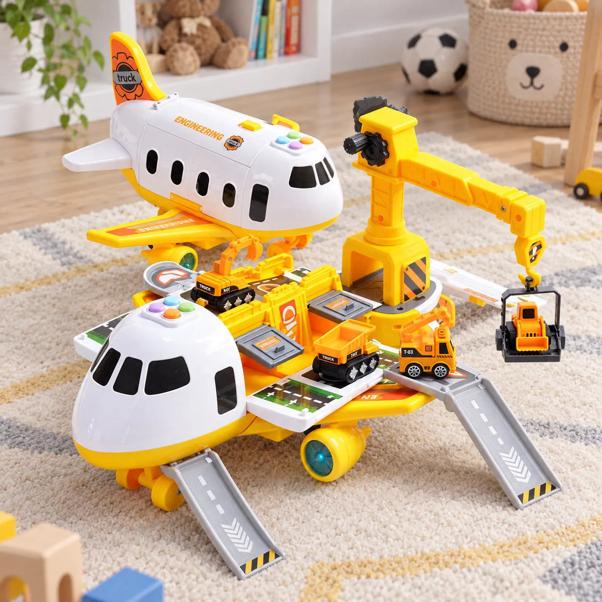 AeroBase  - Interactive Airplane Playset Storing Vehicles