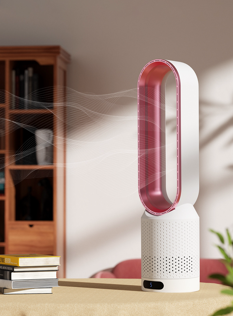 3-in-1 bladeless air cooler and purifier with open loop tower design
