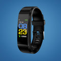Senior safety smartwatch with digital display and adjustable wrist strap