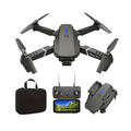 Foldable mini drone with camera, remote controller, phone screen and carrying case