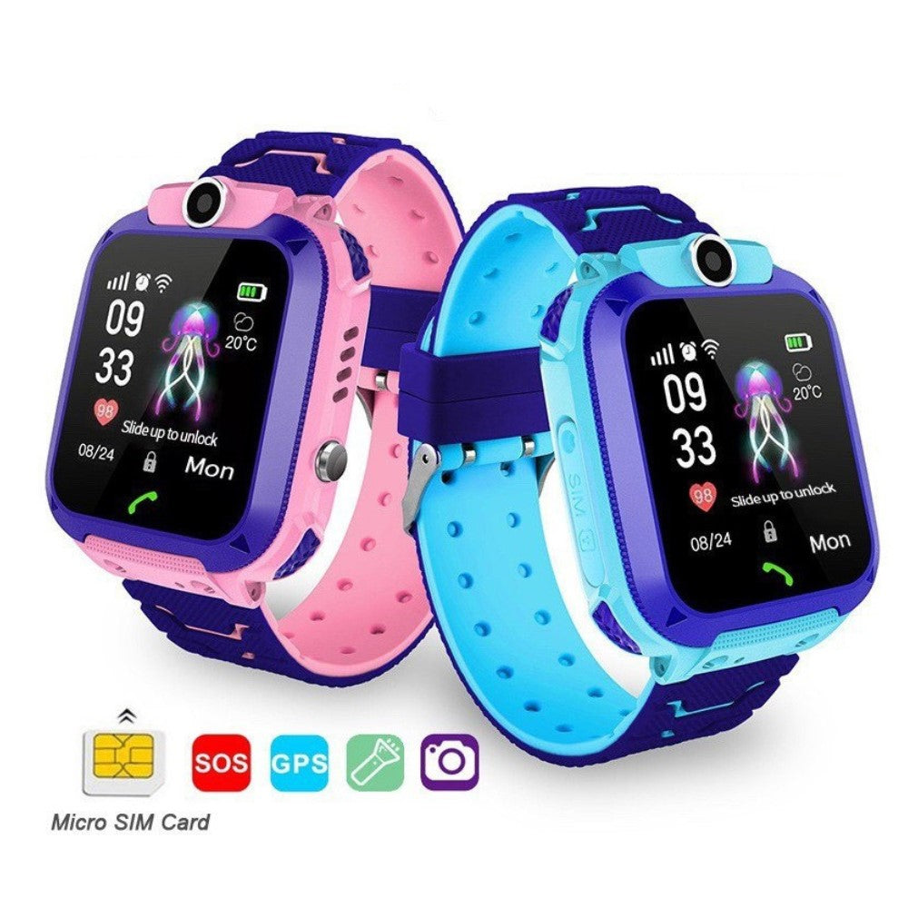 Kids smartwatch with touchscreen display, camera, GPS and SOS button