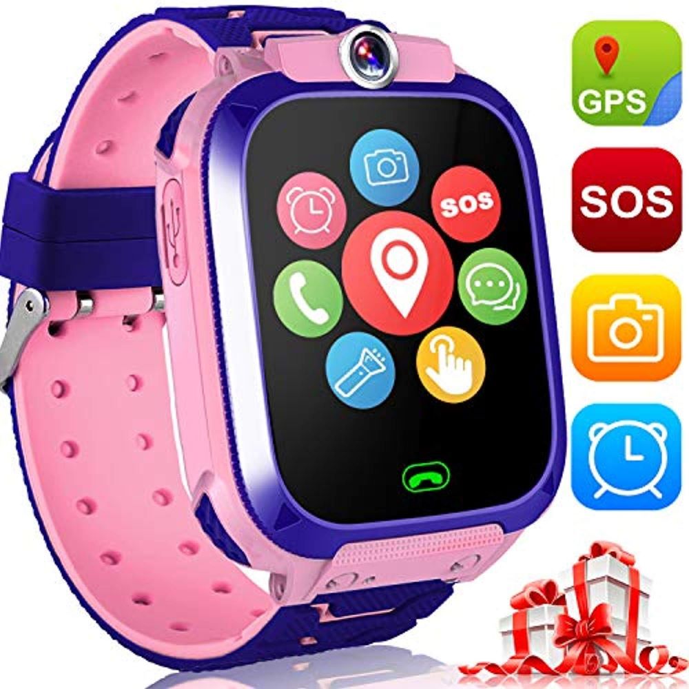 Kids smartwatch with touchscreen display, camera, GPS and SOS button