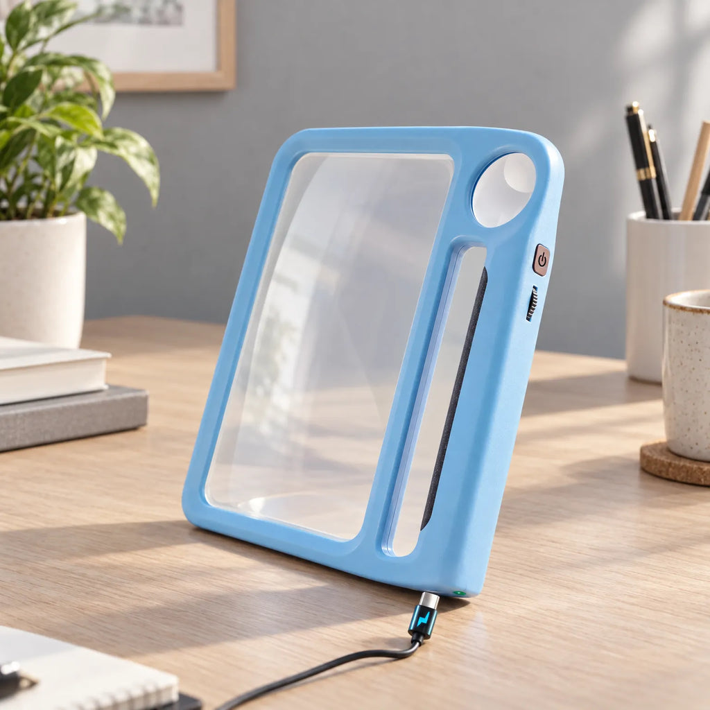 Lentigo  - Rectangular Magnifying Glass Reading Books