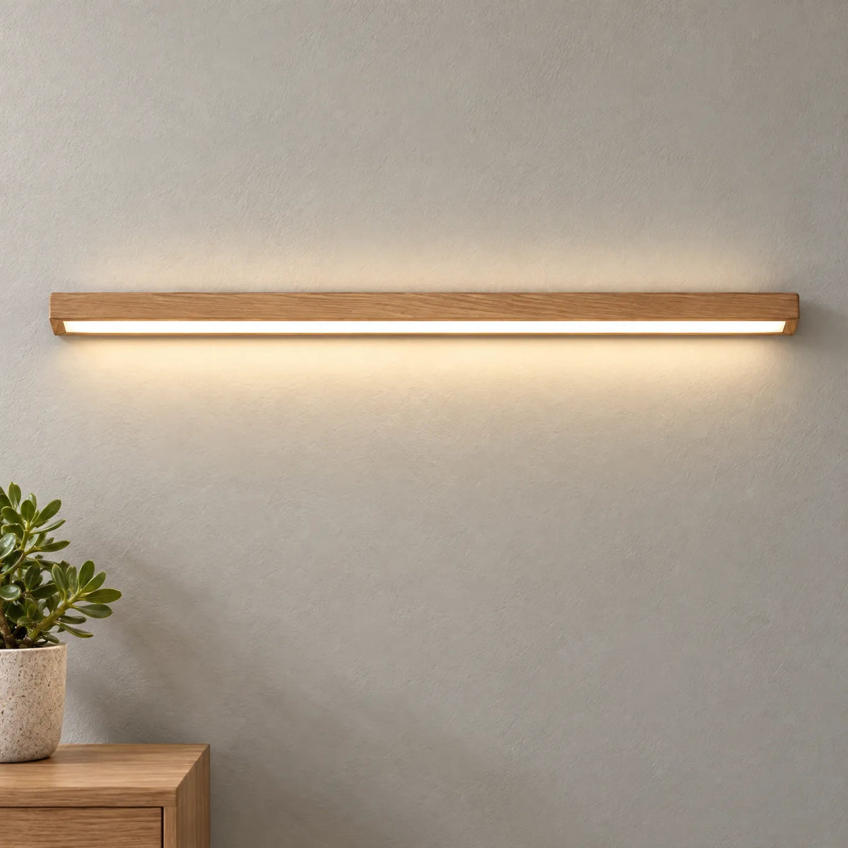 Lignum  - Linear Wall Light Illuminating Hallways