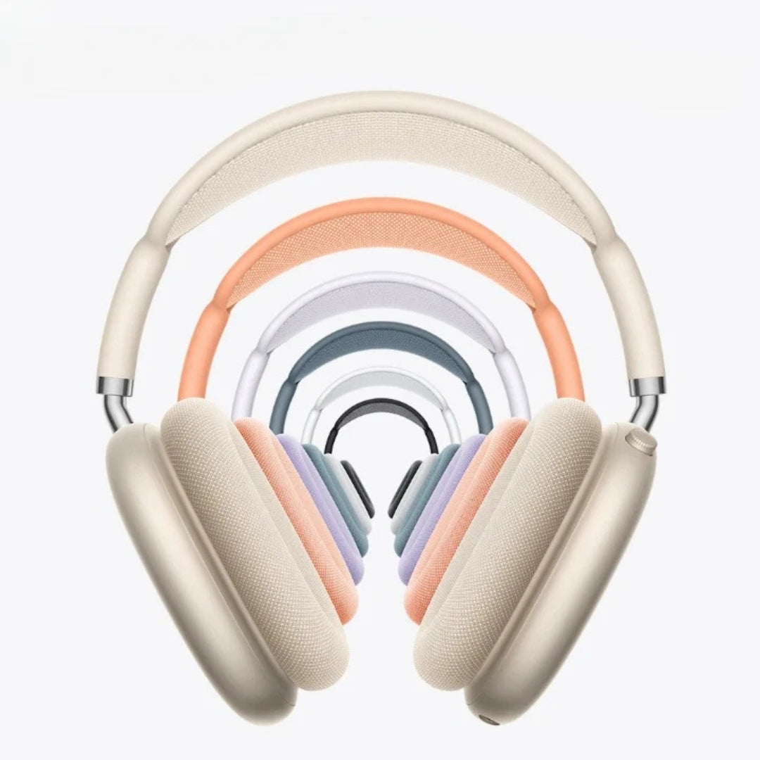 Wireless over-ear ANC headphones with cushioned ear cups