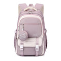 Multi-pocket school backpack with front pouch and adjustable shoulder straps