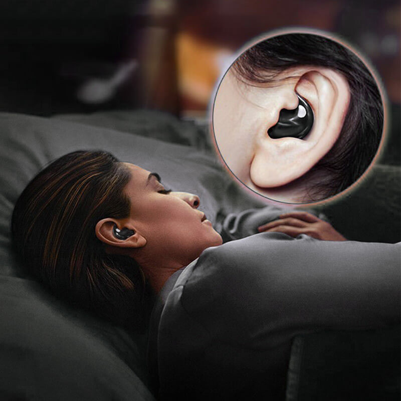 Compact wireless in-ear sleep earbuds with charging case