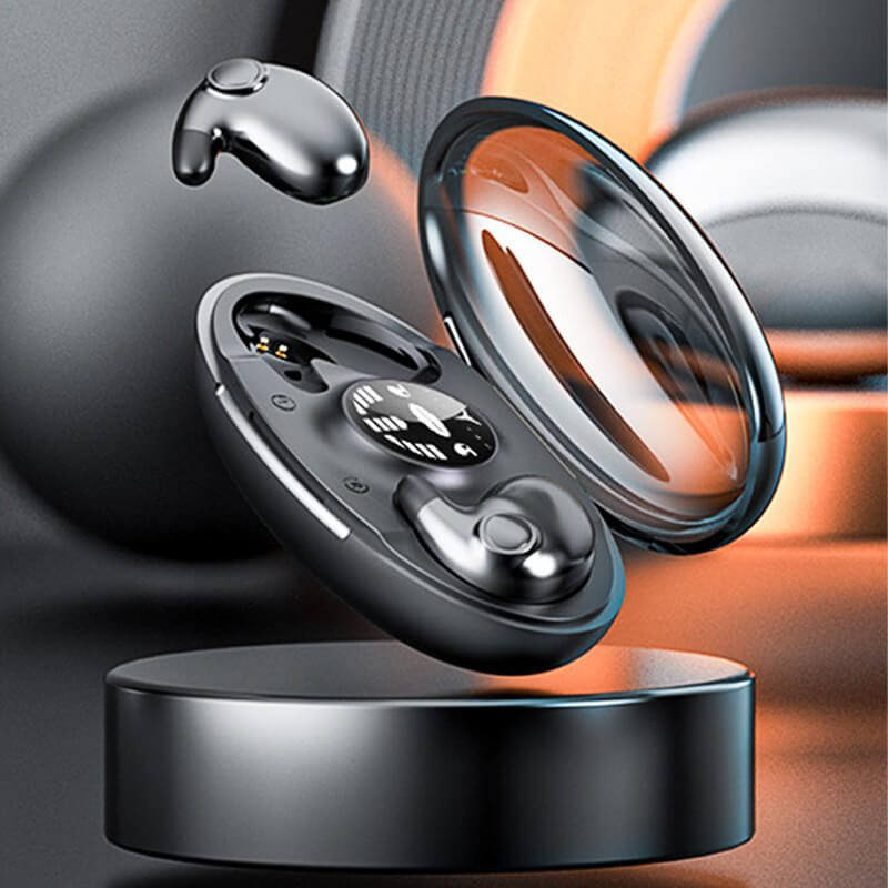 Compact wireless in-ear sleep earbuds with charging case