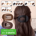 Flat oval hair clips in multiple colour sets