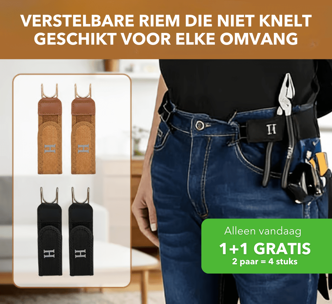 Elastic buckle-free belt clips with hook fittings