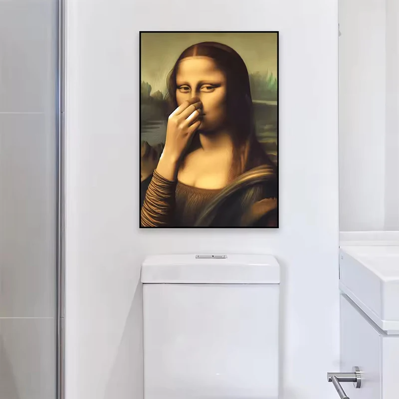 Framed portrait wall art showing a woman in a black rectangular frame