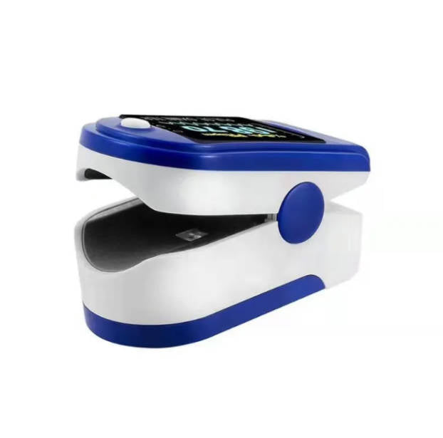Fingertip pulse oximeter with digital blood oxygen and heart rate display