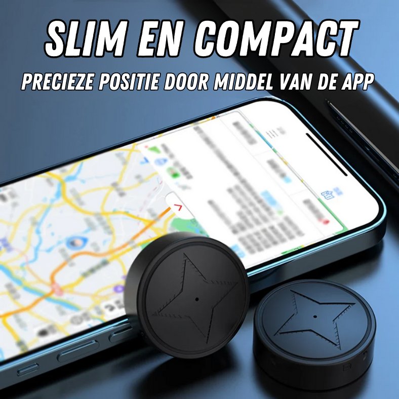 Black round magnetic GPS tracker with USB port and SIM slot marking