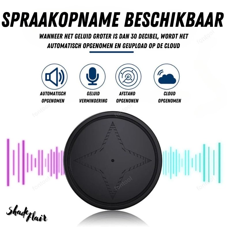 Black round magnetic GPS tracker with USB port and SIM slot marking