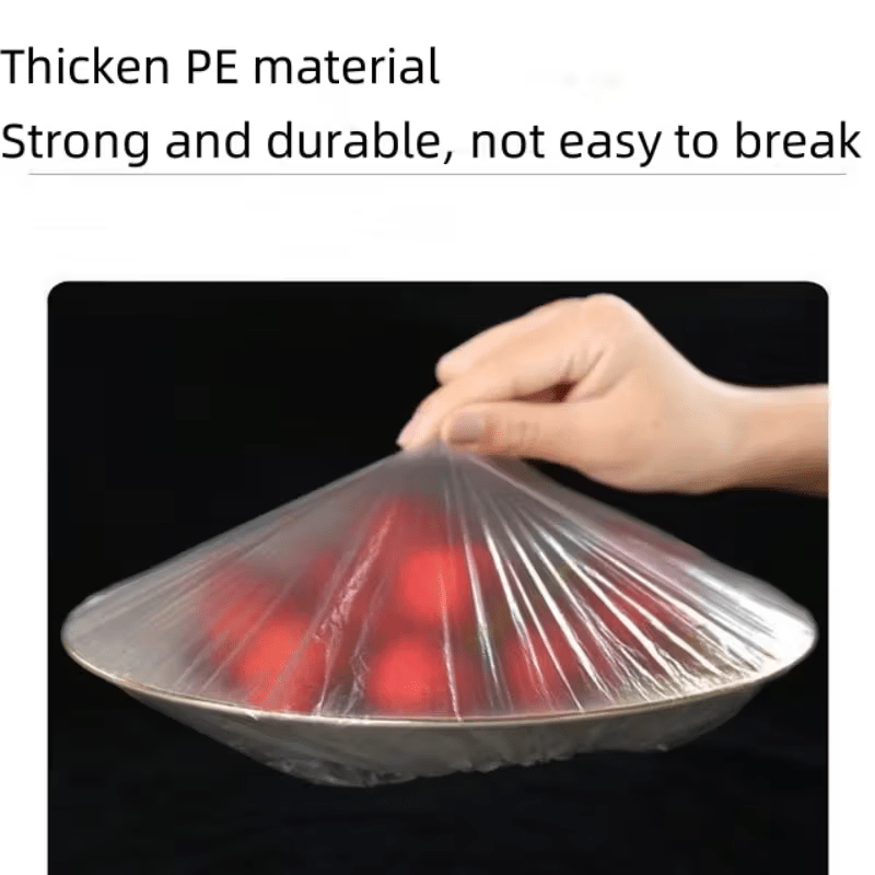 Pack of elastic disposable food covers for bowls and plates