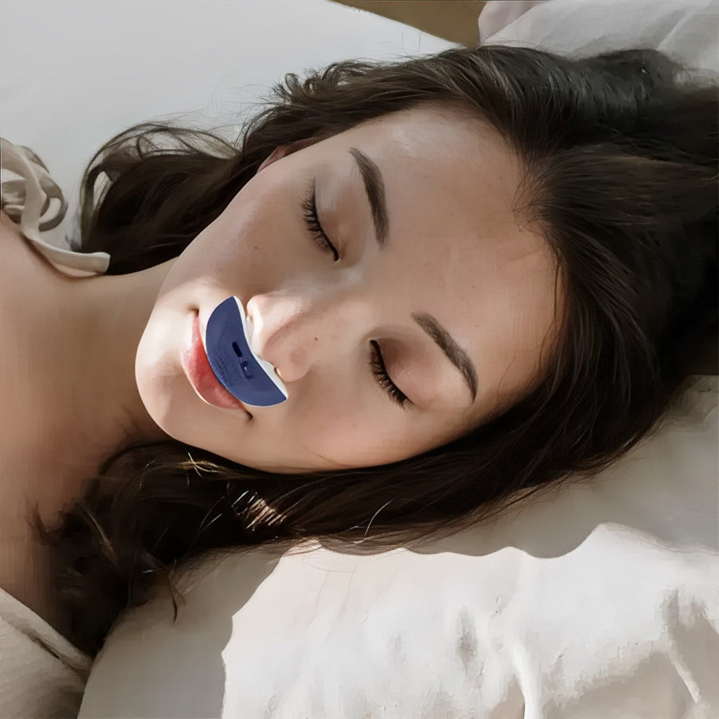 Compact electronic nasal breathing device with twin supports and USB port