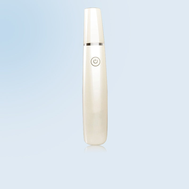 Handheld electric callus remover with capped top and power button