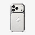 Textured iPhone case with raised camera frame and side button covers