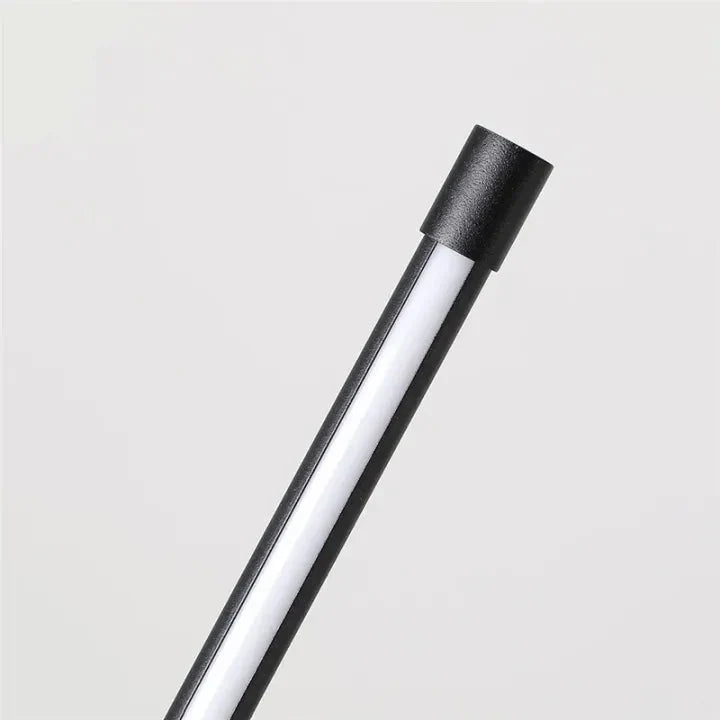 Slim vertical LED floor lamp with freestanding base