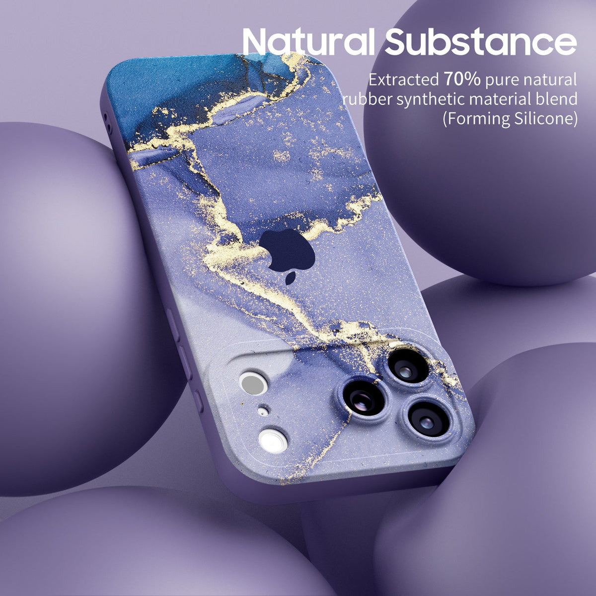 Burgundy red abstract marble silicone case for an iPhone
