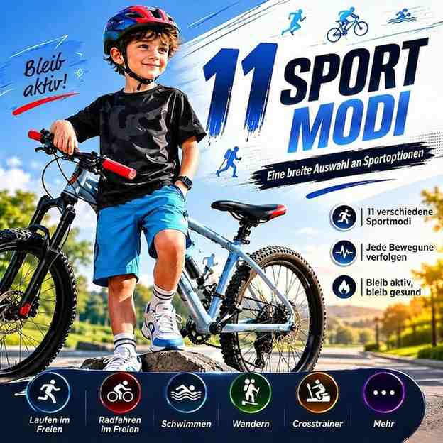 Kids smartwatch with GPS, heart rate monitoring and adjustable wrist strap