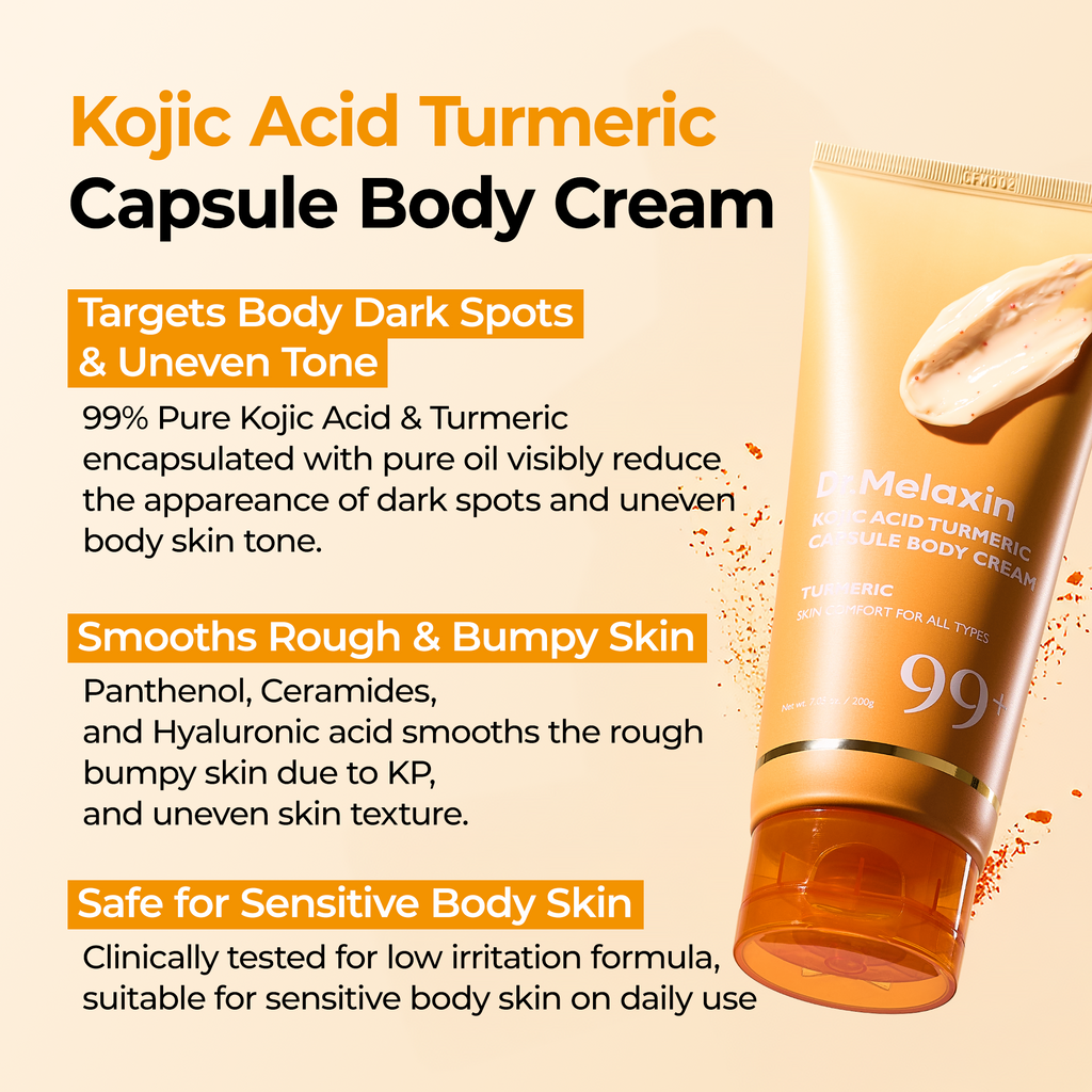 Kojic acid skincare set with soap, spray, toner pads, serum and creams