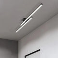 Slim linear LED ceiling light with elongated bars