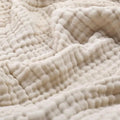 Soft textured blanket with raised waffle surface